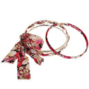 Fashion Vintage Women Bowknot Bow Faux Pearl Red Cloth Multilayer Bracelet
