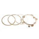 Fashion Vintage Bowknot Bow Faux Pearl Green Cloth Multilayer Bracelet