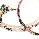 Fashion Vintage Bowknot Bow Faux Pearl Black Cloth Multilayer Bracelet