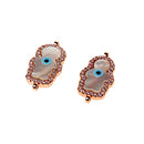 Rose Gold Girl DIY Bracelet Accessories Rhinestone Zircon Pendant Jewelry