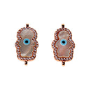 Rose Gold Girl DIY Bracelet Accessories Rhinestone Zircon Pendant Jewelry