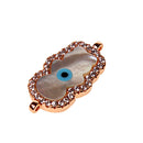 Rose Gold Boy DIY Bracelet Accessories Rhinestone Zircon Pendant Jewelry