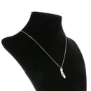 Silver Stainless Steel Heart of US California State Pendant Chain Necklace Gift