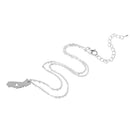Silver Stainless Steel Heart of US California State Pendant Chain Necklace Gift