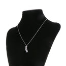 Silver Stainless Steel Heart of US California State Pendant Chain Necklace Gift