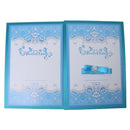Vintage Wooden Romance Guest Book Keepsake for Wedding Engagement Party Favors Blue
