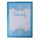 Vintage Wooden Romance Guest Book Keepsake for Wedding Engagement Party Favors Blue