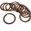 28mm Keyrings Flat Split Rings Jump Rings Connectors Craft Findings Pack of 12Pcs