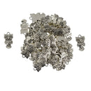 Retro Tibetan Silver Owl Bird Charms Pendants DIY Jewelry Making Findings Pack of 50Pcs