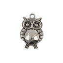 23x35mm Large tibetan Silver Owl Bird Charms Pendants for DIY Jewelry Pack of 10Pcs
