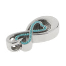 Stainless Steel Lucky 8 Shape Infinity Urn Pendant Cremation Jewelry for Necklace