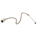 Dry Flower Glass Ball Bottle Handmade Retro Pendant Clavicle Necklace Black