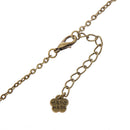 Dry Flower Glass Ball Bottle Handmade Retro Pendant Clavicle Necklace Black