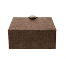 Wooden Pillow Cushion Bearer Rustic Wedding Ring Box Jewelry Holder Brown