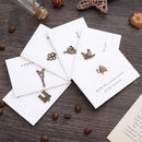 Pack of 10 Mini Metal Tree Invitation Greeting Cards with Envelopes Wedding Favor