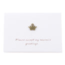 Pack of 10 Mini Princess Crown Metal Wedding Invitation Greeting Card Inc Envelopes
