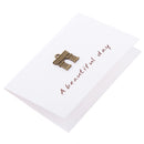 Pack of 10 Mini Triumphal Arch Metal Wedding Birthday Greeting Card with Envelopes