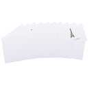 Pack of 10 Mini Eiffel Tower Metal Best Wishes Wedding Invitation Card Inc Envelope
