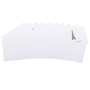 Pack of 10 Mini Eiffel Tower Metal Best Wishes Wedding Invitation Card Inc Envelope