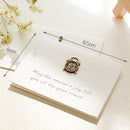 Pack of 10 Mini Alarm Clock Metal Best Wishes Wedding Invitation Card Inc Envelope