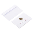 Pack of 10 Mini Angel Metal Wedding Birthday Invitation Gift Card with Envelopes