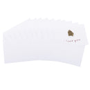 Pack of 10 Mini Angel Metal Wedding Birthday Invitation Gift Card with Envelopes