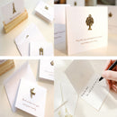 Pack of 10 Mini Anchor Metal Wedding Invitation Greeting Gift Card Inc Envelopes