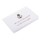 Pack of 10 Mini Anchor Metal Wedding Invitation Greeting Gift Card Inc Envelopes