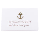 Pack of 10 Mini Anchor Metal Wedding Invitation Greeting Gift Card Inc Envelopes