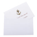 Pack of 10 Mini Anchor Metal Wedding Invitation Greeting Gift Card Inc Envelopes