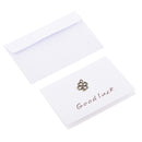Pack of 10 Mini Good Luck Flower Metal Wedding Invitation Gift Card Inc Envelopes