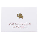 Pack of 10 Mini Metal Elephant Wedding Birthday Invitation Gift Card inc Envelopes