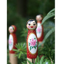 Wooden Dolly Pegs Vintage Clothespin Dolls Kids Handmade Craft Pack of 10
