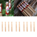 Wooden Dolly Pegs Vintage Clothespin Dolls Kids Handmade Craft Pack of 10