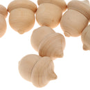 10pcs Novelty Waldorf Acorns DIY Unfinished Wood Craft Wedding Decoration