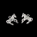 Tibetan Silver 3D Horse Charm Bracelet Pendant Necklace Jewelry DIY Making Pack of 30