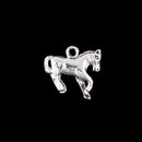 Tibetan Silver 3D Horse Charm Bracelet Pendant Necklace Jewelry DIY Making Pack of 30