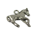 Tibetan Silver 3D Horse Charm Bracelet Pendant Necklace Jewelry DIY Making Pack of 30