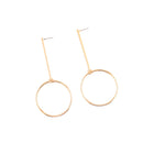 Punk Exaggerated Big Geometric Round Dangle Earrings for Women Drop Earrings Gold