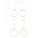 Fashion Exaggerated Geometric Circle Dangle Earrings for Women Drop Earrings for Women Silver