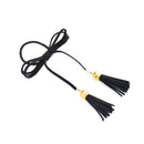 Velvet Tassel Drop Hair Rope Ties Band Ponytail Holder Accessories-Black