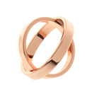 Fashion Rose Gold Double Scarf Ring Silk Scarf Buckle Clip Holder Slide Jewelry