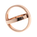 Fashion Rose Gold Double Scarf Ring Silk Scarf Buckle Clip Holder Slide Jewelry