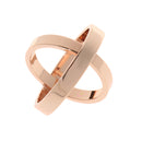Fashion Rose Gold Double Scarf Ring Silk Scarf Buckle Clip Holder Slide Jewelry