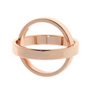 Fashion Rose Gold Double Scarf Ring Silk Scarf Buckle Clip Holder Slide Jewelry