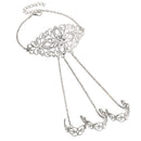 Finger Ring Hand Chain Harness Multi Chain Punk Style Bracelet for Women