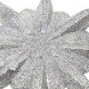 Glitter Diamond Snowflake Christmas Tree Hanging Charms Home Decor Ornaments Silver Pack Of 10PCS