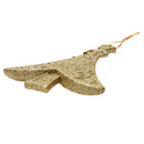 Glitter Tree Shape Christmas Tree Hanging Charms Home Decor Ornaments Gold Pack Of 10PCS