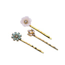 3pcs Girl Jewelry Fresh Multicolor Flower Pendant Hair Clip Barrette Hairpin