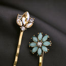 3pcs Girl Jewelry Fresh Multicolor Flower Pendant Hair Clip Barrette Hairpin